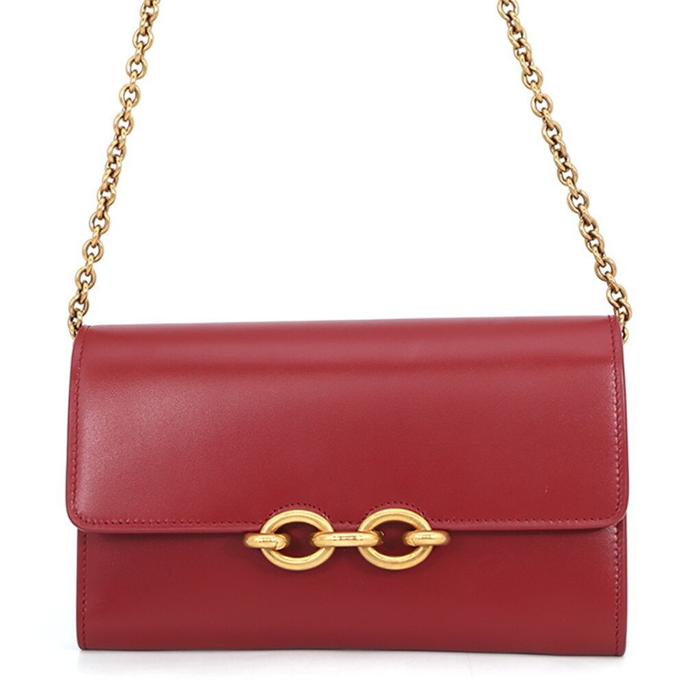 Yves Saint Laurent Saint Laurent Paris Chain Shoulder Wallet Le Maillon Calfs...